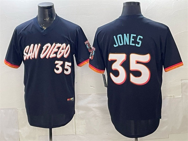 San Diego Padres #35 Randy Jones Obsidian Fotopoulosg 2026 City Connect Stadium Stitched Jersey