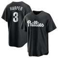 Philadelphia Phillies #3 Bryce Harper Black Fotopoulosg Lights Out Limited Stitched Jersey