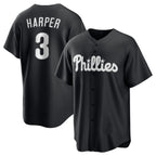 Philadelphia Phillies #3 Bryce Harper Black Fotopoulosg Lights Out Limited Stitched Jersey