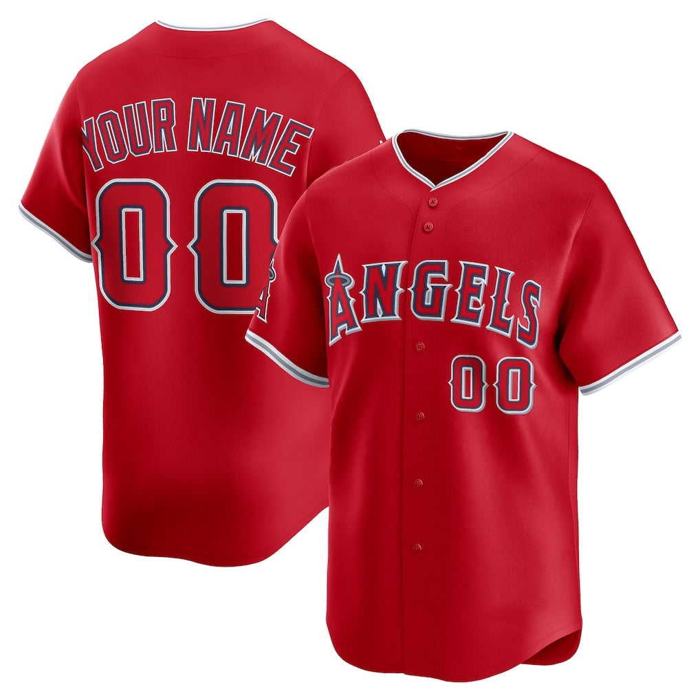 Custom Los Angeles Angels Red Fotopoulosg Alternate Limited Jersey