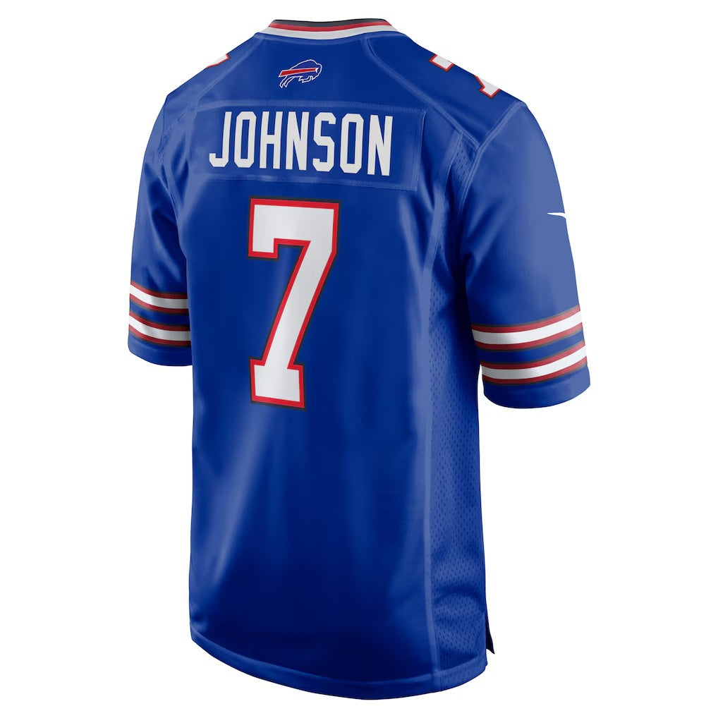 B.Bills #7 Taron Johnson Royal Fotopoulosg Game Jersey