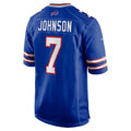 B.Bills #7 Taron Johnson Royal Fotopoulosg Game Jersey