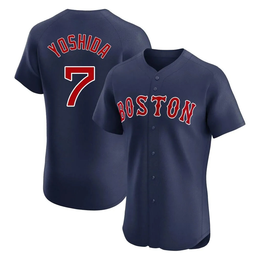 Boston Red Sox #7 Masataka Yoshida Player Navy Fotopoulosg Limited Elite Home Game Stitched Jerseys1