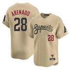 Arizona Diamondbacks #28 Nolan Arenado Player Tan Fotopoulosg City Connect Limited Home Game Stitched Jerseys