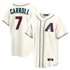 Arizona Diamondbacks #7 Corbin Carroll Player Cream Fotopoulosg Home Game Stitched Jerseys