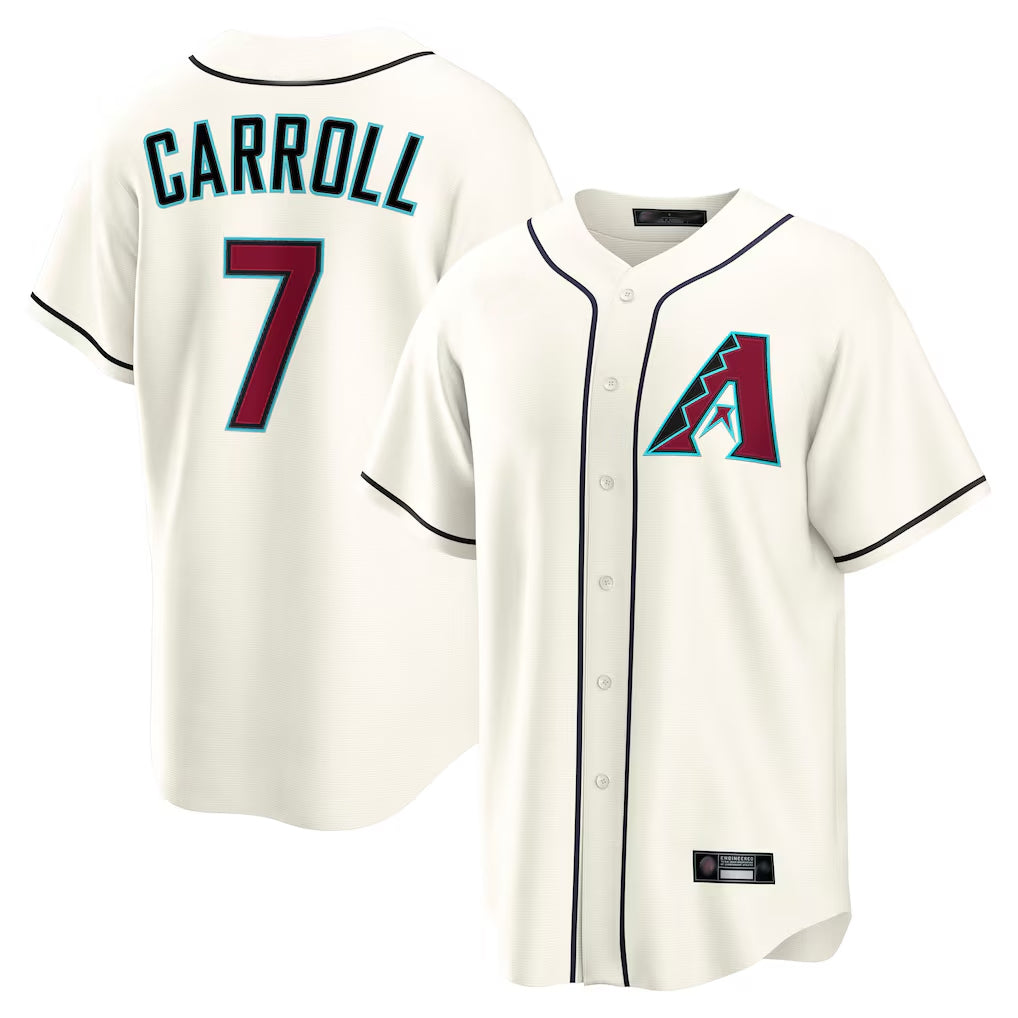 Arizona Diamondbacks #7 Corbin Carroll Player Cream Fotopoulosg Home Game Stitched Jerseys