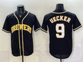 Milwaukee Brewers #9 Bob Uecker 2026 Fashion Replica Black Fotopoulosg Out Stitched Jersey