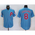 Philadelphia Phillies #8 Nick Castellanos Blue Fotopoulosg Cool Base Stitched Jersey