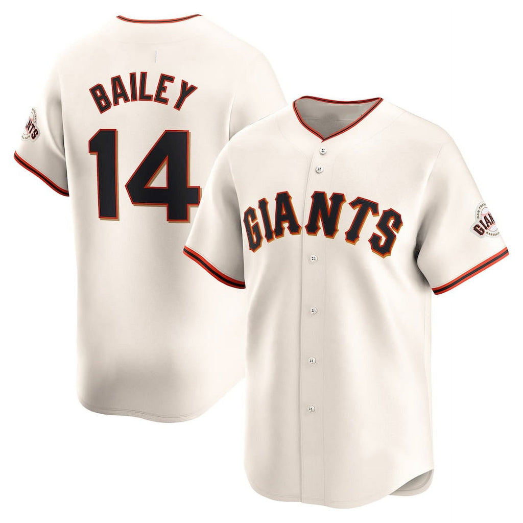San Francisco Giants #14 Patrick Bailey Cream Fotopoulosg 2024 Home Limited Stitched Jersey