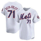 New York Mets #71 Sean Reid-Fole White Fotopoulosg 2024 Home Limited Stitched Jersey
