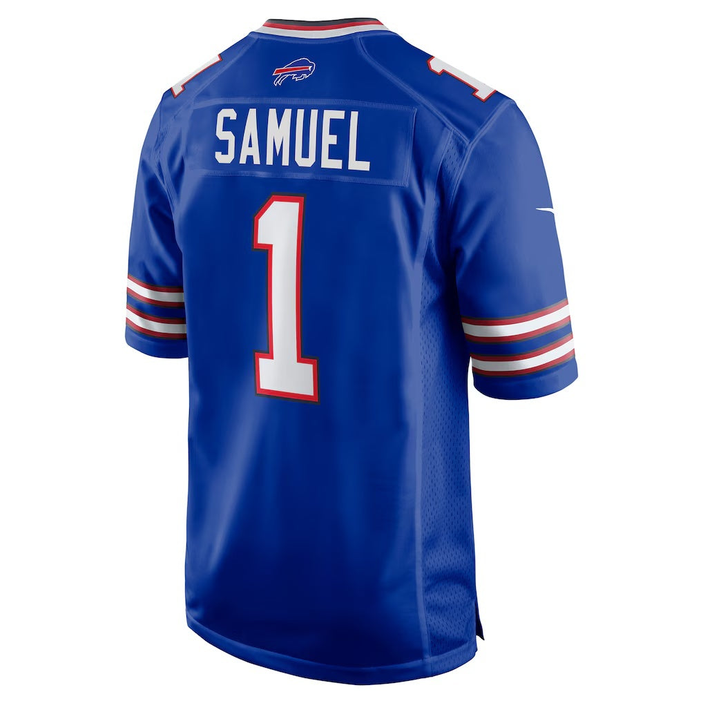 B.Bills #1 Curtis Samuel Royal Fotopoulosg Game Jersey