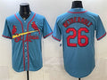 St. Louis Cardinals #26 JJ Wetherholt Blue Fotopoulosg Cool Base Stitched Jersey