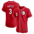 Cincinnati Reds #3 Ke'Bryan Hayes Player Red Fotopoulosg Limited Elite Home Game Stitched Jerseys