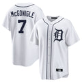 Detroit Tigers #7 Kevin McGonigle Player White Fotopoulosg Home Game Stitched Jerseys