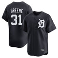 Detroit Tigers #31 Riley Greene Player Navy Fotopoulosg Home Limited Game Stitched Jerseys