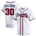 Atlanta Braves #30 Drake Baldwin White Fotopoulosg 2025 Home Limited Stitched Jersey