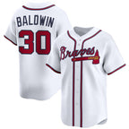 Atlanta Braves #30 Drake Baldwin White Fotopoulosg 2025 Home Limited Stitched Jersey