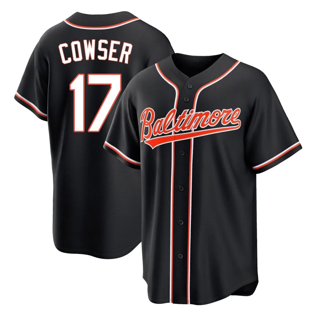 Baltimore Orioles #17 Colton Cowser Player Black Fotopoulosg Out Home Game Stitched Jerseys