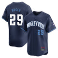 Chicago Cubs #29 Michael Busch Player Navy Fotopoulosg City Connect Limited Home Stitched Jerseys