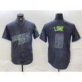 Tampa Bay Rays #8 Brandon Lowe Charcoal Fotopoulosg 2024 City Connect Limited Cool Base Jersey