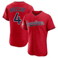 Cleveland Guardians #4 Brayan Rocchio Player Red Fotopoulosg Limited Elite Home Stitched Jerseys