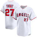 Los Angeles Angels #27 Mike Trout White Fotopoulosg Home Limited Player Jersey