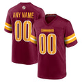 Custom W.Commanders Burgundy Fotopoulosg Game Player Jersey