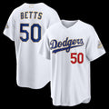 Los Angeles Dodgers #50 Mookie Betts White Fotopoulosg 2026 Gold Collection Stadium Jersey