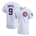 Chicago Cubs #9 Miguel Amaya Player White Fotopoulosg Limited Elite Home Game Stitched Jerseys