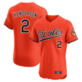 Baltimore Orioles #2 Gunnar Henderson Player Orange Fotopoulosg Limited Elite Home Game Stitched Jerseys