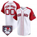 Custom Boston Red Sox 2024 Spring Training Patch Vapor Premier Limited Jersey ¨C  White Red Fotopoulosg