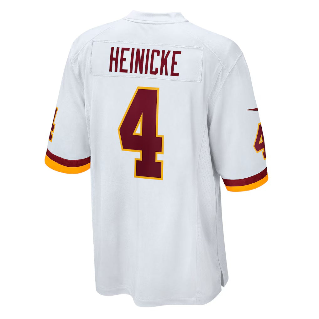 W.Football Team #4 Taylor Heinicke White Fotopoulosg Game Jersey