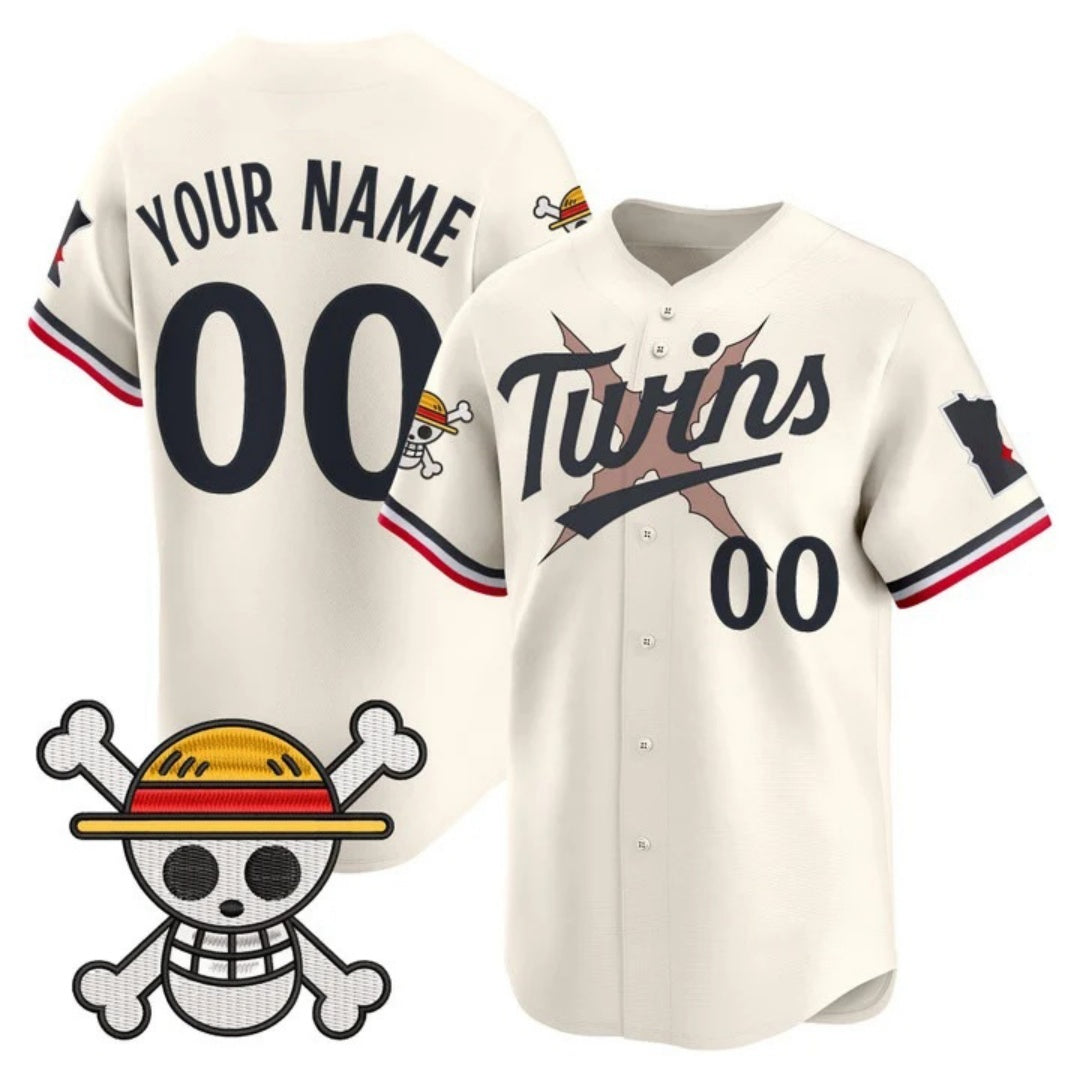 Custom Minnesota Twins x One Piece Cream Fotopoulosg Vapor Premier Limited Jersey - Stitched