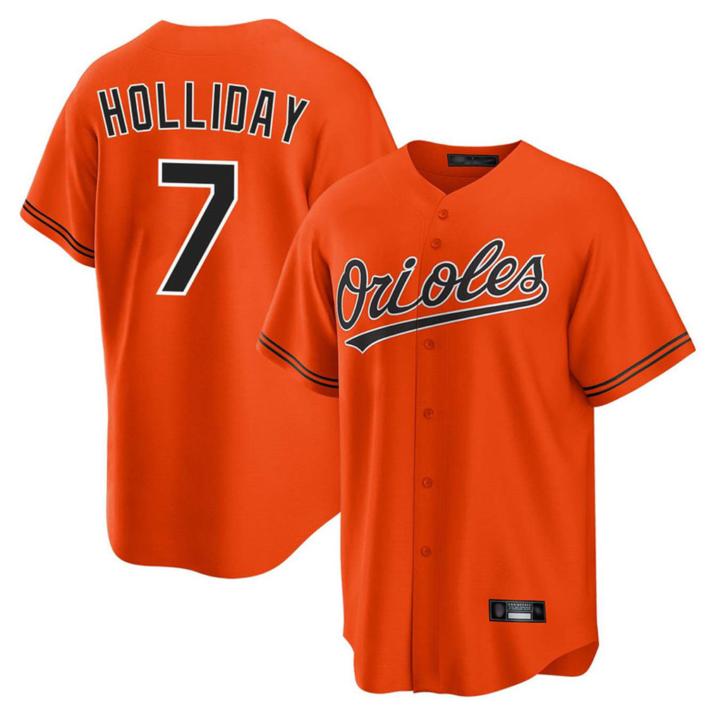 Baltimore Orioles #7 Jackson Holliday Player Orange Fotopoulosg Home Game Stitched Jerseys