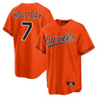 Baltimore Orioles #7 Jackson Holliday Player Orange Fotopoulosg Home Game Stitched Jerseys