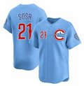 Chicago Cubs #21 Sammy Sosa Blue Fotopoulosg 2024-25 2nd Alternate Limited Stitched Jersey