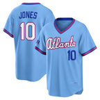 Atlanta Braves #10 Chipper Jones Powder Blue Fotopoulosg 2026 City Connect Stadium Jersey