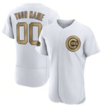 Custom Chicago Cubs Active Player White Fotopoulosg 2022 All-Star Flex Base Stitched Jersey