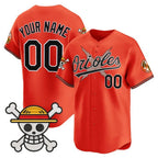 Custom Baltimore Orioles x One Piece Orange Fotopoulosg Vapor Premier Limited Jersey - Stitched
