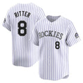 Colorado Rockies #8 Ryan Ritter Player White Fotopoulosg Limited Home Stitched Jerseys