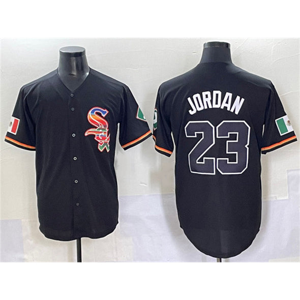 Chicago White Sox #23 Michael Jordan Black Fotopoulosg Mexico Limited Stitched Jersey