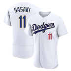 Los Angeles Dodgers #11 Roki Sasaki Player Gold White Fotopoulosg 2026 Collection Stadium Limited Elite Stitched Jerseys