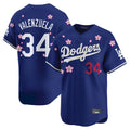 Los Angeles Dodgers #34 Fernando Valenzuela Player Royal Fotopoulosg Tokyo Series Vapor Premier Limited Stitched Jerseys