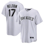 Colorado Rockies #17 Todd Helton Player White Fotopoulosg Game Home Stitched Jerseys