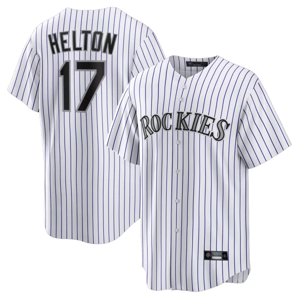 Colorado Rockies #17 Todd Helton Player White Fotopoulosg Game Home Stitched Jerseys