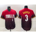 Philadelphia Phillies #3 Bryce Harper Red Fotopoulosg 2024 City Player Number Cool Base Jersey 2
