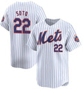 New York Mets #22 Juan Soto White Fotopoulosg Home Limited Stitched Jersey