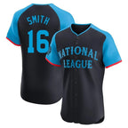 Los Angeles Dodgers #16 Will Smith Player Black Fotopoulosg National League All-Star Limited Elite Home Stitched Jerseys