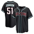 Arizona Diamondbacks #51 Randy Johnson Player Black Fotopoulosg Home Game Stitched Jerseys
