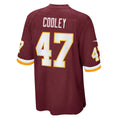 W.Football Team #47 Chris Cooley Retired Player Jersey - Burgundy Fotopoulosg